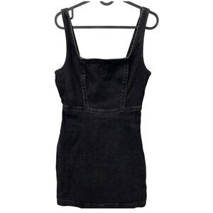 Hollister Black Denim Mini Dress Stretchy S